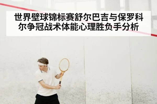 世界壁球锦标赛舒尔巴吉与保罗科尔争冠战术体能心理胜负手分析（kaiyun app）